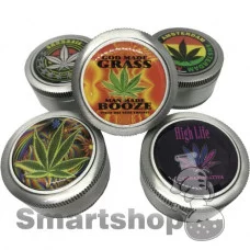 Metallic grinder with print